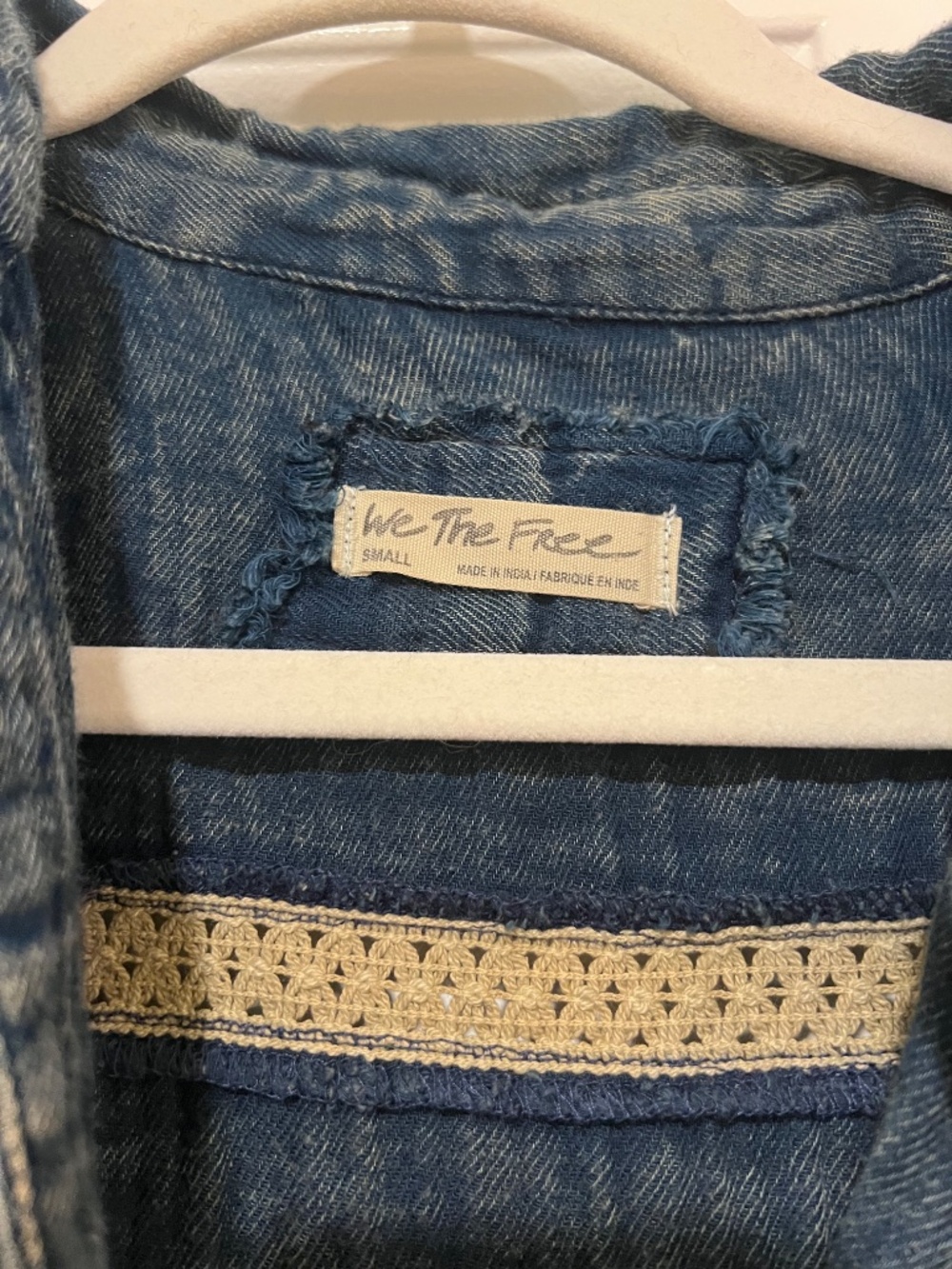 Free people ranch wash indigo shirt - Picture 4 of 8